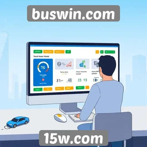 Análise da interface do usuário do site buswin.com